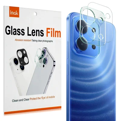 IMAK For Xiaomi Redmi 15C 4G (Global) (171mm) Tempered Glass Camera Lens Protector + Acrylic Lens Cap