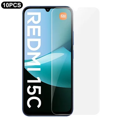 RURIHAI 10Pcs For Xiaomi Redmi 15C 4G (Global) (171mm) / Poco C85 4G (171mm) Screen Protector 0.26mm 2.5D High Aluminium Silicon Glass Film