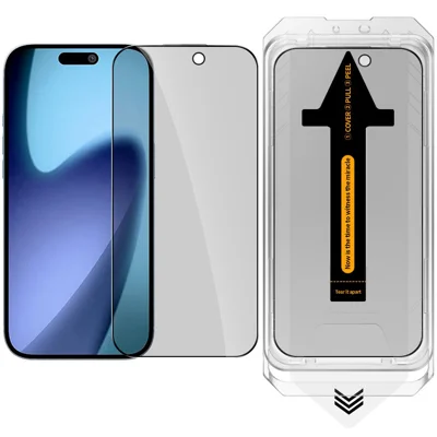RURIHAI For iPhone 17 Pro Max Privacy Tempered Glass Screen Protector Anti-Spy High Aluminium-Silicon Glass Film