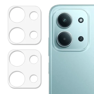2Pcs For Xiaomi Redmi 15C 4G (EU) (173mm) / 15C 5G (EU) (173mm) Camera Lens Protector 3D Arc Edge Anti-Scratch Tempered Glass Lens Film - Transparent