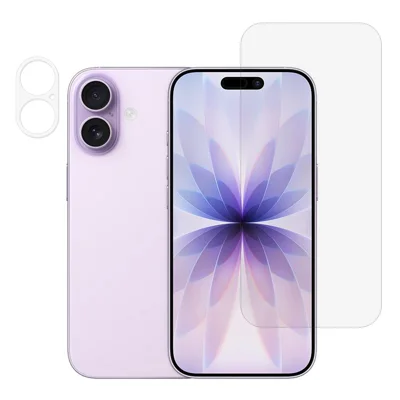 Voor iPhone 17 Screen Protector 0,3 mm gebogen rand ultrascherpe gehard glasfolie met camerabeschermer