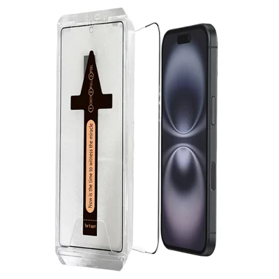 For iPhone 17 Pro Max Tempered Glass HD Clear Screen Protector with Automatic Dust Removal Tool