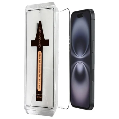 For iPhone 17 Pro Tempered Glass HD Clear Screen Protector with Automatic Dust Removal Tool