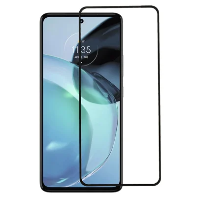 Für Motorola Moto G72 4G Ultra Clear Anti-explosion Tempered Glass Film Full Glue Silk Printing Full Screen Protector