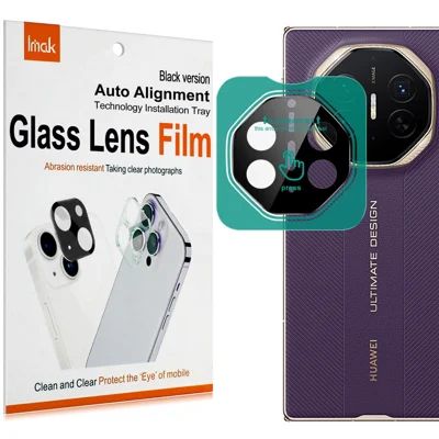 IMAK For Huawei Mate XTs Ultimate Tempered Glass Camera Lens Protector with Self Positioning Frame (Black Version)