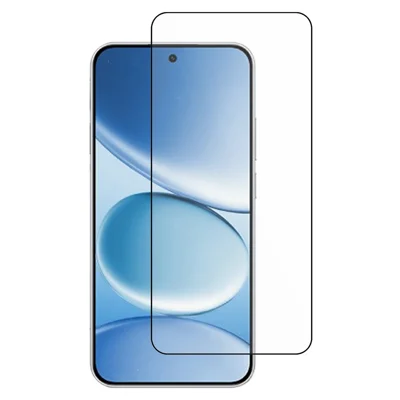 Screenprotector voor Xiaomi Redmi Note 15 Pro 5G, zijlijm, zijdeprint, gehard glas, ondersteunt vingerafdrukontgrendeling