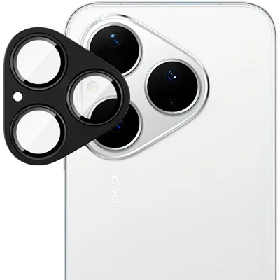 IMAK For Huawei Pura 80 Camera Lens Film Metal Lens Cap + Tempered Glass Lens Protector - Black