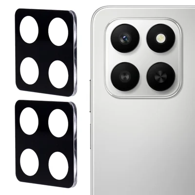 2Pcs Camera Lens Protector for Honor 400 Smart 5G / X7d 4G Silk Printing Lens Film 3D Arc Edge