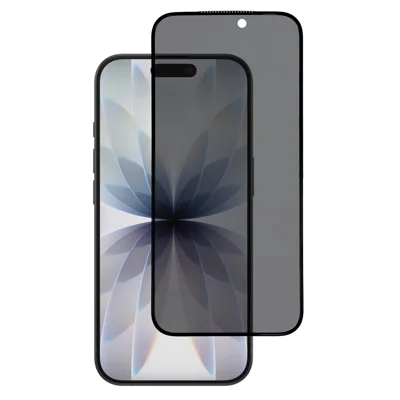 For iPhone 17 / 16 Pro Privacy Screen Protector 180-Degree Anti-Spy Anti-Explosion PC Edge Tempered Glass Film