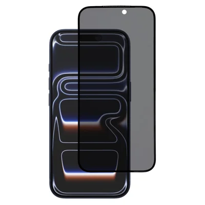 Privacy screen protector voor iPhone 17 Pro 180 graden anti-spionage anti-explosie PC-rand gehard glasfolie