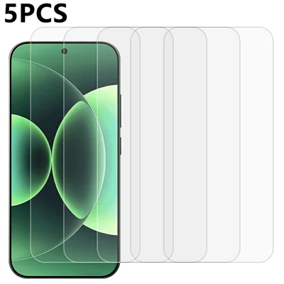 5Pcs For Xiaomi 17 Pro Max Front Screen Protector 0.3mm 2.5D Tempered Glass Clear Film