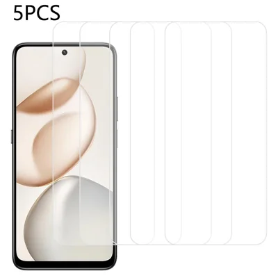 5Pcs For Honor X7d 5G Front Screen Protector 0.3mm 2.5D Tempered Glass Clear Film