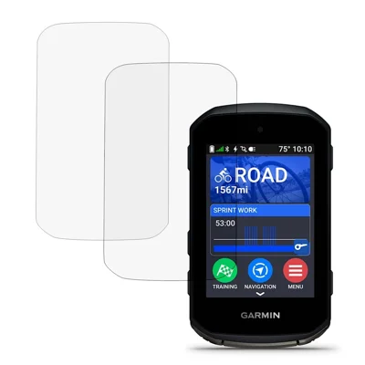 2Pcs For Garmin Edge 850 / 550 Cycling Computer Screen Protector 2.5D Arc Edge Tempered Glass Screen Film