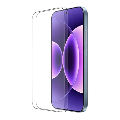 ENKAY HAT PRINCE For Xiaomi 17 Pro Max 2Pcs Screen Protector   Fingerprint Unlock 0.18mm High Aluminum-silicon Glass - Transparent