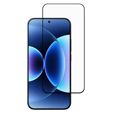 For Xiaomi 17 / 17 Pro Full Screen Protector Full Glue Arc Edge HD High Aluminium-silicon Glass Film with Black Silk Print Edge (Fingerprint Unlock)