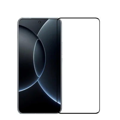 Skärmhöjare till Xiaomi 15S Pro MOFI 3D varmformad helklistrad härdat glasfilm - Svart