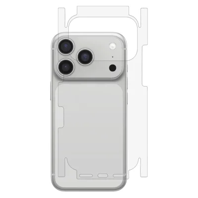 iPhone 17 Pro Rückseiten-Schutzfolie Volle Abdeckung Weicher PET-Film