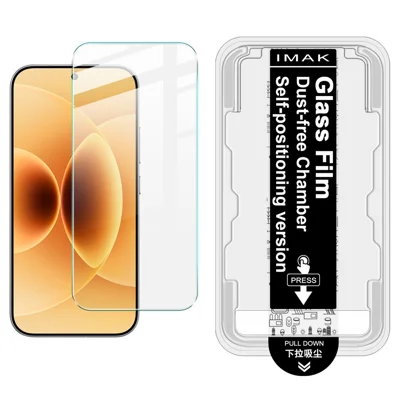 IMAK H Série Pour Xiaomi 17 / 17 Pro Protecteur d'écran en verre trempé Film d'installation facile avec kit d'outil anti-poussière automatique (PAS DE COUVERTURE COMPLÈTE) (Déverrouillage d'empreinte digitale)