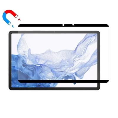 Til Samsung Galaxy Tab S9 FE / Galaxy Tab S9 / Galaxy Tab S8 / Galaxy Tab S7 / Galaxy Tab S10 FE Papirfølelses-magnetisk skærmprotector Aftagelig og genbrugelig skærmfilm (IKKE komplet dækning) - Sort