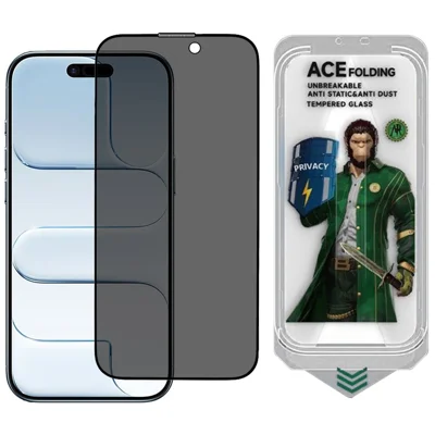 ESHMILY Per iPhone Air Screen Protector 2.5D High Aluminium-Silicon Glass Anti Spy Film con Easy Installation Tool