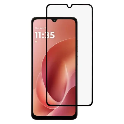 Protector de pantalla completo de seda para Motorola Moto G06 4G / G06 Power 4G, impresión de pantalla completa, película de pantalla clara HD con pegamento completo