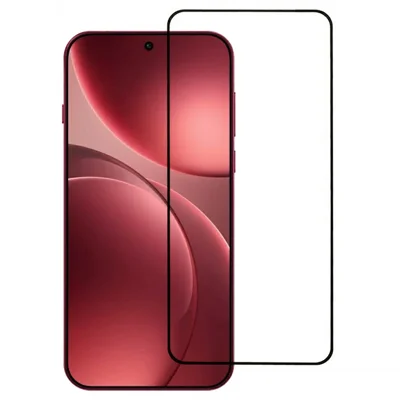 Skärmhöjare för Oppo Find X9 Pro 5G, helt limmad, sidotryckt, härdat glasfilm, stöd för avtryckslås