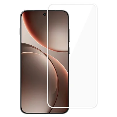 For Oppo Find X9 5G / Honor Magic8 5G Full Screen Protector Full Glue White Edge Electroplated High Aluminum-Silicon Glass Film (Fingerprint Unlock)