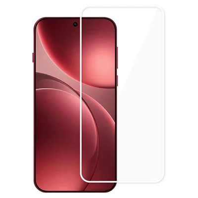 Protetor de Tela Completo para Oppo Find X9 Pro 5G / OnePlus 15 5G Tela Cheia Borda Branca Cola Total Vidro Eletrolítico de Alta Alumínio-Silício (Desbloqueio de Impressão Digital)