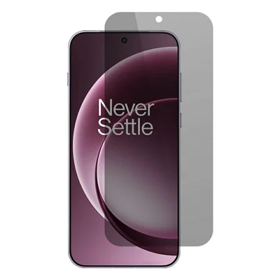 Til OnePlus 15 5G Hærdet Glas 180 Graders Sikkerhedsfilm Fuld Limsætning Fuld Skærm Beskytter Med Fingeraftrykslås