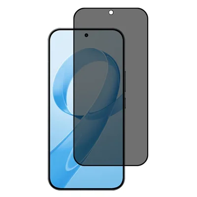 For Xiaomi Redmi K90 Pro Max 5G / Poco F8 Ultra Screen Protector Silk Printing Full Glue Anti Spy Tempered Glass Film (Fingerprint Unlock)