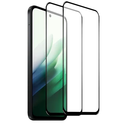 NORTHJO 2Pcs A+ For Xiaomi Redmi 15 5G (Global) (169mm) Screen Protector Full Coverage 0.3mm 2.5D High Aluminum-silicon Glass Silk Printing Film