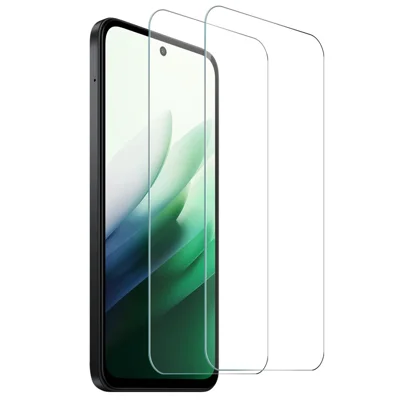 NORTHJO A+ 2Pcs For Xiaomi Redmi 15 5G (Global) (169mm) Tempered Glass Screen Protector 0.3mm 2.5D HD Film (NOT Complete Covering)
