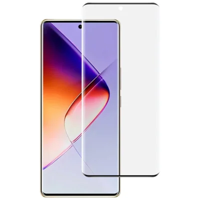 IMAK For Infinix Note 40 Pro+ Full Screen Protector Side Glue 3D Curved Tempered Glass Film (No Edge Version) (Fingerprint Unlock)