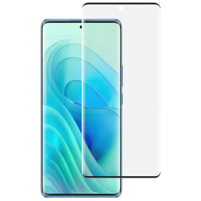 IMAK для itel S23+ Защитная пленка для полного экрана с боковым клеем 3D Curved Tempered Glass Film (Версия без края) (Разблокировка отпечатка пальца)