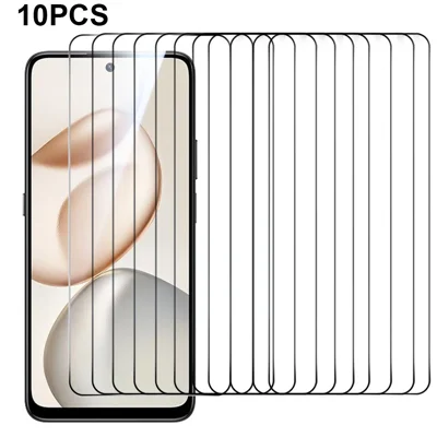RURIHAI 10Pcs 0.26mm 2.5D Full Screen Protector for Honor X7d 4G / X7d 5G / 400 Smart 5G / 400 Smart 4G Full Glue High Aluminium-Silicon Glass Film