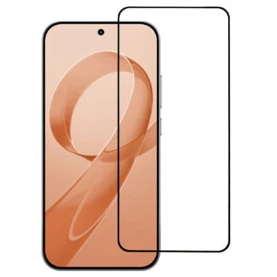واقي شاشة لجهاز Xiaomi Poco F8 Pro / Redmi K90 5G، لاصق بالكامل، طباعة حريرية، زجاج مُقسّى، يدعم فتح القفل بالبصمة