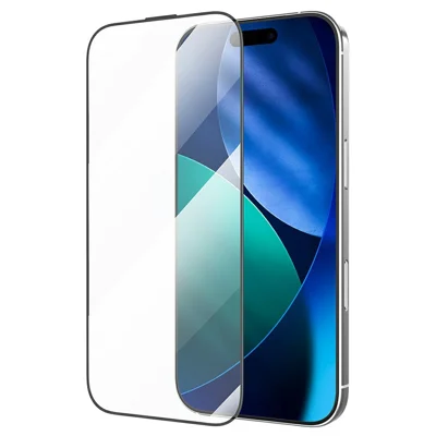 ROCK til iPhone 17 Pro Hærdet Glas Fuldt Dækkende Skærmværn Silkeprint Ultra Klar Fuldklæbende Film
