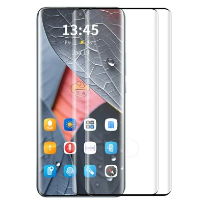 Для чести Magic8 Pro 5G 2Pcs Tempered Glass ENKAY HAT PRINCE Side Glue Full Screen Protector Clear Screen Film Support Fingerprint Unlock