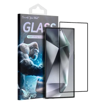 Samsung Galaxy S24 Ultra Bildschirmschutz Seidentextildruck Vollkleber Hochaluminium-Siliziumglas-Folie