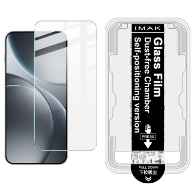 IMAK H Series For Oppo Find X10 E 5G / Find X9 5G Tempered Glass Screen Protector Easy Installation Film with Auto Dust-Remove Tool - Transparent Kit (NOT Complete Covering) (Fingerprint Unlock)