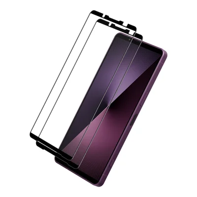 ENKAY HAT PRINCE For Sony Xperia 1 VII 2Pcs Screen Protector   9H Silk Printing 0.26mm Tempered Glass - Transparent