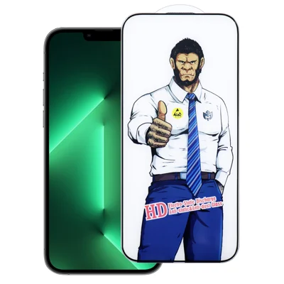 iPhone 13 Pro Vollbildschutz Anti-Explosion HD Klar Hochaluminium-Silizium-Glasfilm - Wie Gezeigt