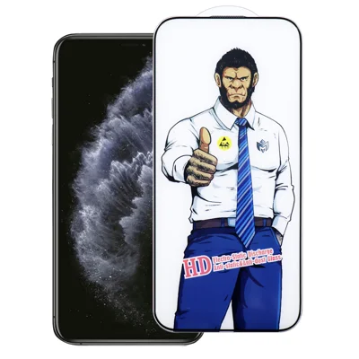 For iPhone 11 Pro Max Full Screen Protector Anti-explosion HD Clear High Aluminium-silicon Glass Film - As Shown