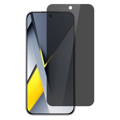 Voor Xiaomi Poco F8 Pro / Redmi K90 5G Gehard Glas 180 Graden Anti-Kijkfilm Volledige Lijm Volledig Scherm Bescherming Ondersteunt Vingerafdrukontgrendeling