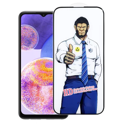Für Samsung Galaxy A23 4G Vollbildschirmschutz Anti-Explosion HD Klarer Hochaluminium-Silizium-Glasfilm - Wie Gezeigt