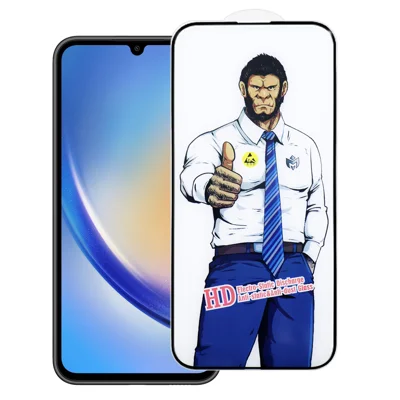 For Samsung Galaxy A34 5G Full Screen Protector Anti-explosion HD Clear High Aluminium-silicon Glass Film - As Shown