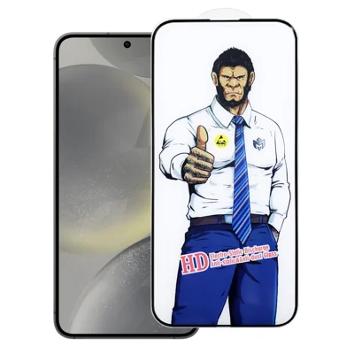 Samsung Galaxy S24 Vollbildschirmschutz Antiexplosions-HD-Klare Hochaluminium-Silizium-Glasfolie - Wie gezeigt