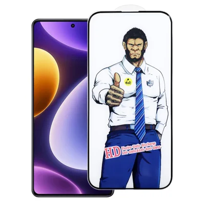Dla Xiaomi Redmi Note 12 Turbo Pełna Ochrona Ekranu Antywłamaniowa HD Przezroczysta Folia z Wysokopróbnego Szkła Aluminiowo-Krzemowego - Jak na zdjęciu