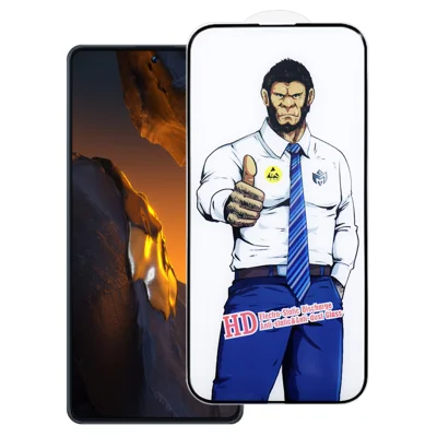 For Xiaomi Poco F5 5G Full Screen Protector Anti-explosion HD Clear High Aluminium-silicon Glass Film - As Shown