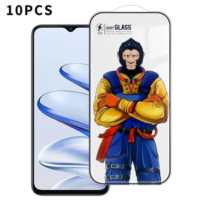 Para Honor 70 Lite 5G 10 Piezas Protector de Pantalla Completa 3D Arc 120C Película de Vidrio de Aluminio-Silicio de Impresión de Seda Antiestática de Alta Calidad - Como se Muestra